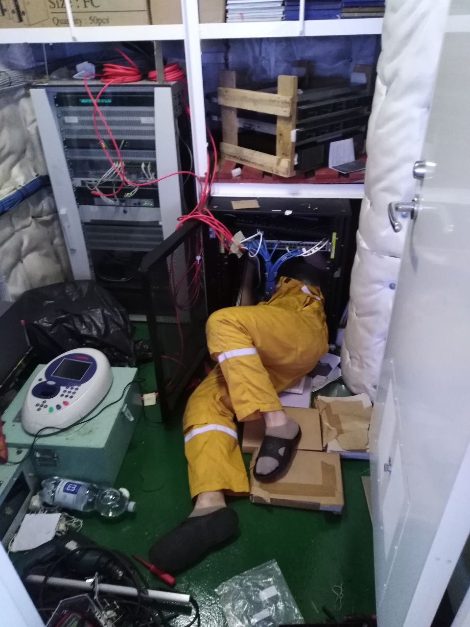 Inside the ship's electrical room — Stolt Tankers